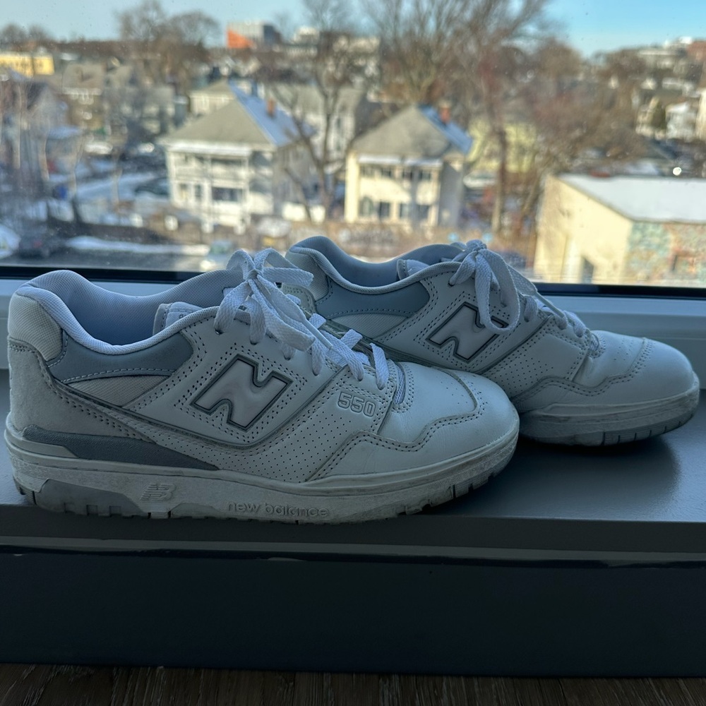 New Balance 550s Rain Cloud/White (Men’s 6/Women’s 7.5)